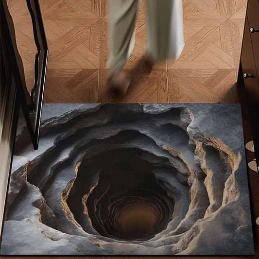 3D stereoskopická podlahová rohož z krištáľového zamatu