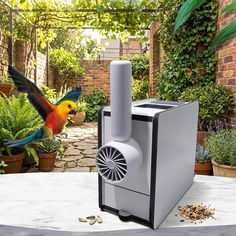 🐦🔋Dopĺňateľný kŕmidlo pre vtáky so separátorom – čistejšie kŕmenie, menej plytvania