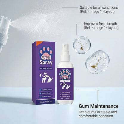 ✨Refreshing breath spray for cats and dogs｜Eliminates odors and promotes oral hygiene🐶🐱