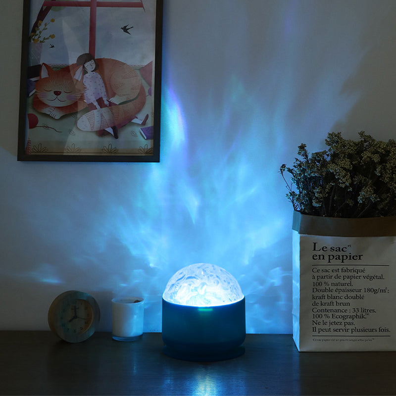 🌌Nočné svetlo s projektorom Aurora｜16-farebné dynamické svetlo a tieň, magické zariadenie na vytvorenie upokojujúcej a uspávajúcej atmosféry v spálni📡