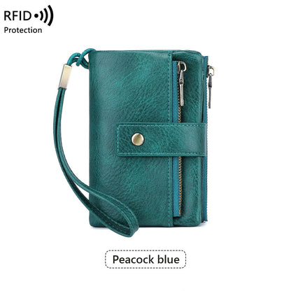 Dámska kožená peňaženka s RFID ochranou