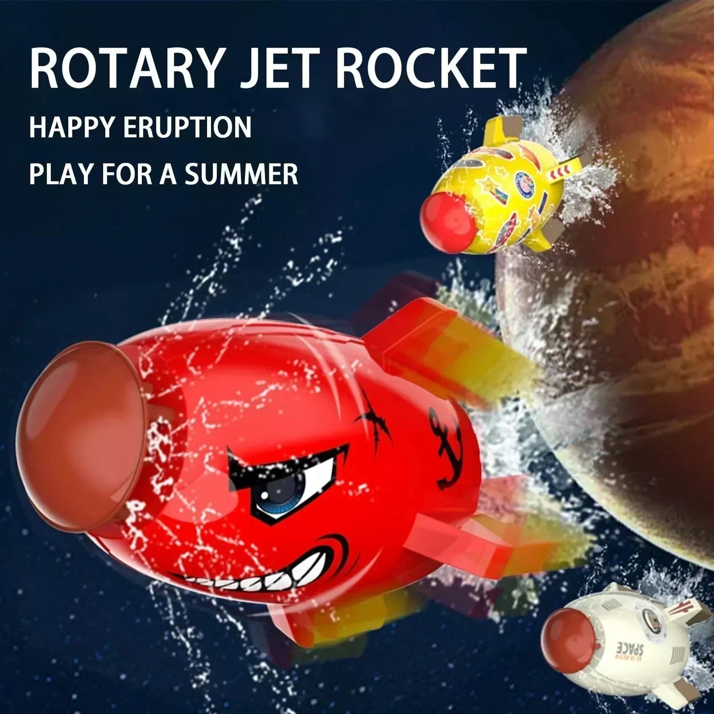 Časovo obmedzená zľava 🚀 Vodná hračka s raketovým otáčaním｜Vodná hračka v letnej záhrade, nevyhnutná pre rodičov aj deti💦🌞