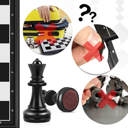 🧲Časno omejen 50 % popust♟️ Zložljiva magnetna šahovnica, prenosna šahovnica za zunanjo uporabo, preprečuje padec.