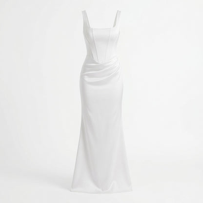 👗Časovo obmedzená ponuka✨Šaty bez ramienok s motívom morskej panny s srdiečkami - dlhé šaty vhodné na formálne príležitosti🌌