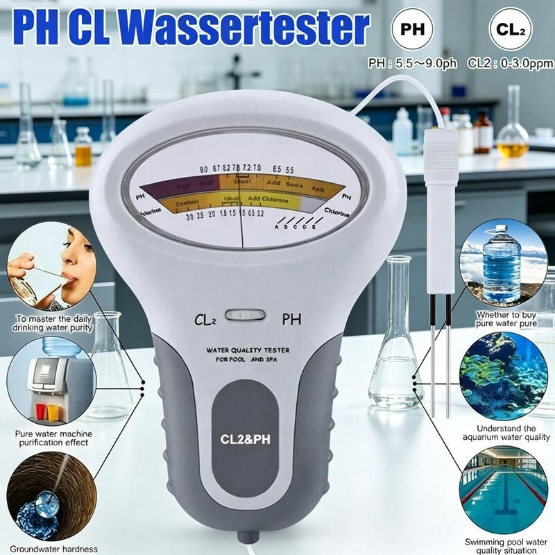 🔬💧 Meradlo pH a chlóru Cl₂ – 50 % ZĽAVA! Presné meranie pH a chlóru v bazéne – jednoduché, rýchle a spoľahlivé. 🔥🏊