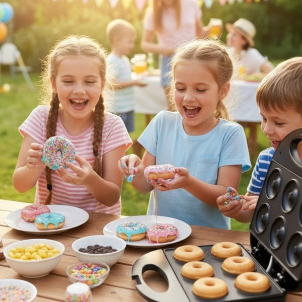 🍩Časovo obmedzená zľava 50 %⏱3-minútový rýchlopečiaci mini strojček na šišky, obojstranný ohrev, nevyhnutnosť pre domáce pečenie s deťmi