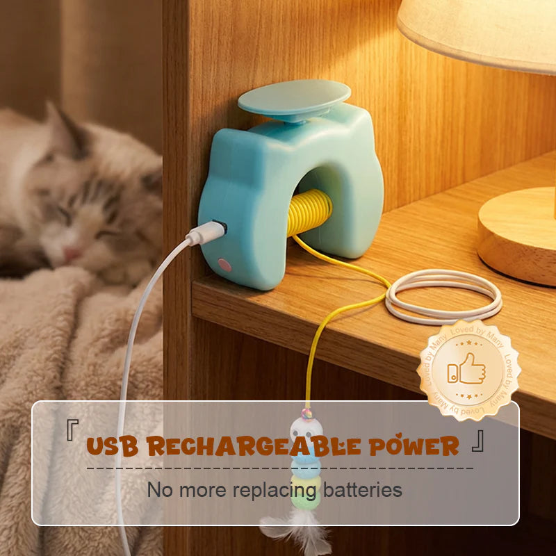 🔥Časovo obmedzená ponuka! Nabíjateľná hračka pre mačky s USB – úsporná, ľahko skladovateľná, nevyhnutnosť pre majiteľov mačiek 🐱
