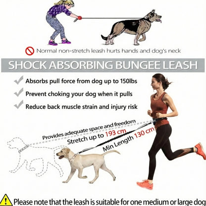 🐕Časovno omejen 50 % popust💨Elastični povodec za namestitev na pas, za uporabo brez rok, za tek in sprehajanje psov, z oblazinjenjem in blaženjem udarcev