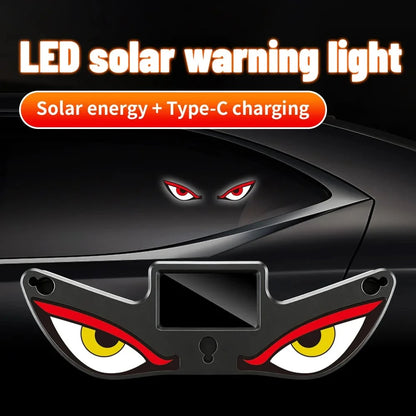🔥Posledný deň – zľava 49 % – 🚗Solárna LED lampa do auta Demon Eye