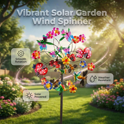 🌬️🎡 Solárne poháňaná veterná mlynček do záhrady