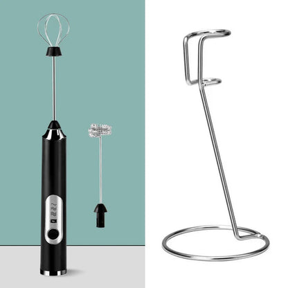 👩‍🍳 Sada mini prenosného elektrického napeníka mlieka – Hladká a jemná pena, káva pripravená okamžite ☕✨