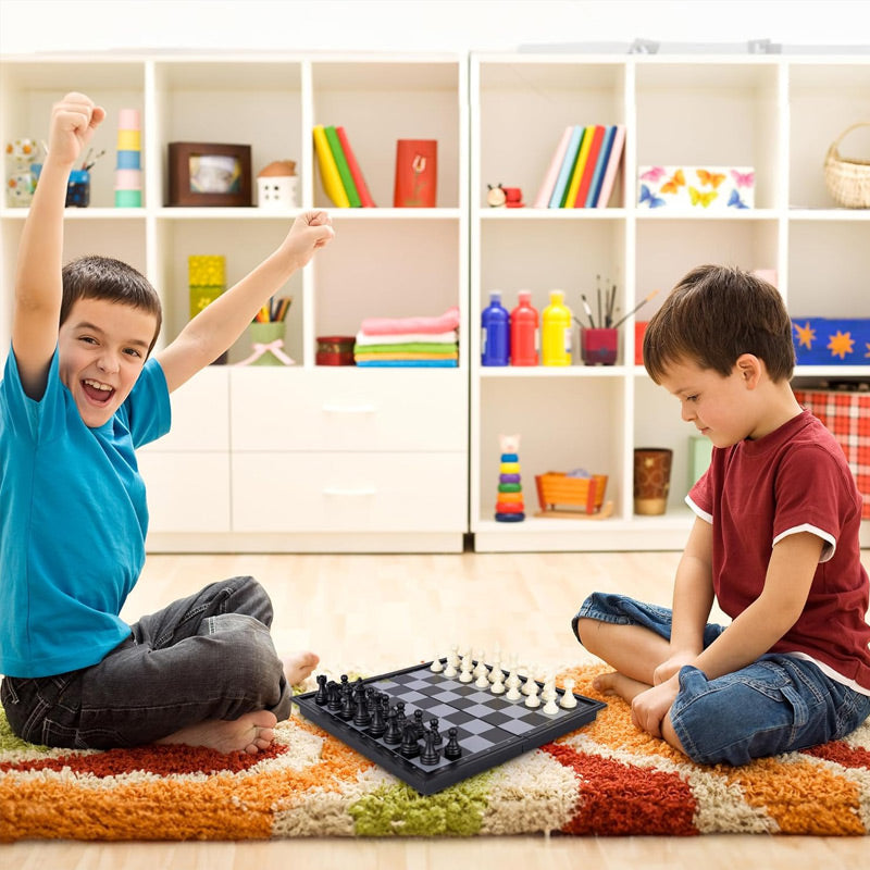 🧲Časno omejen 50 % popust♟️ Zložljiva magnetna šahovnica, prenosna šahovnica za zunanjo uporabo, preprečuje padec.