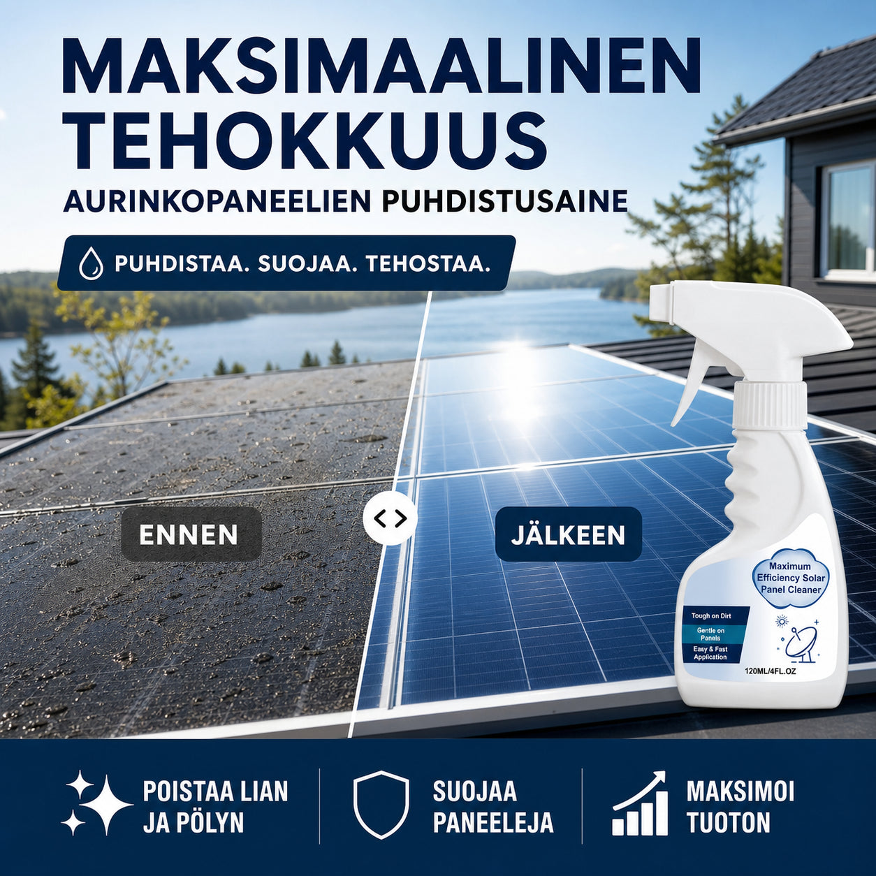 Čistilo za sončne celice fotovoltaičnih panelov | SOL