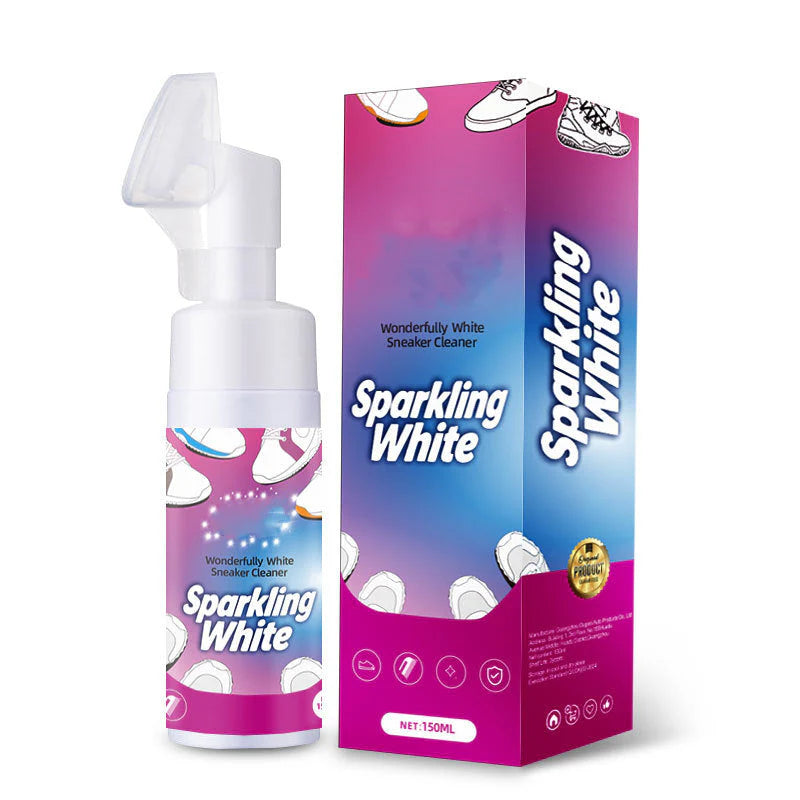 👟 Udržujte svoje biele topánky v lesku – Penový čistič topánok bez vody so zabudovanou kefkou – Platba pri doručení ✨🧼