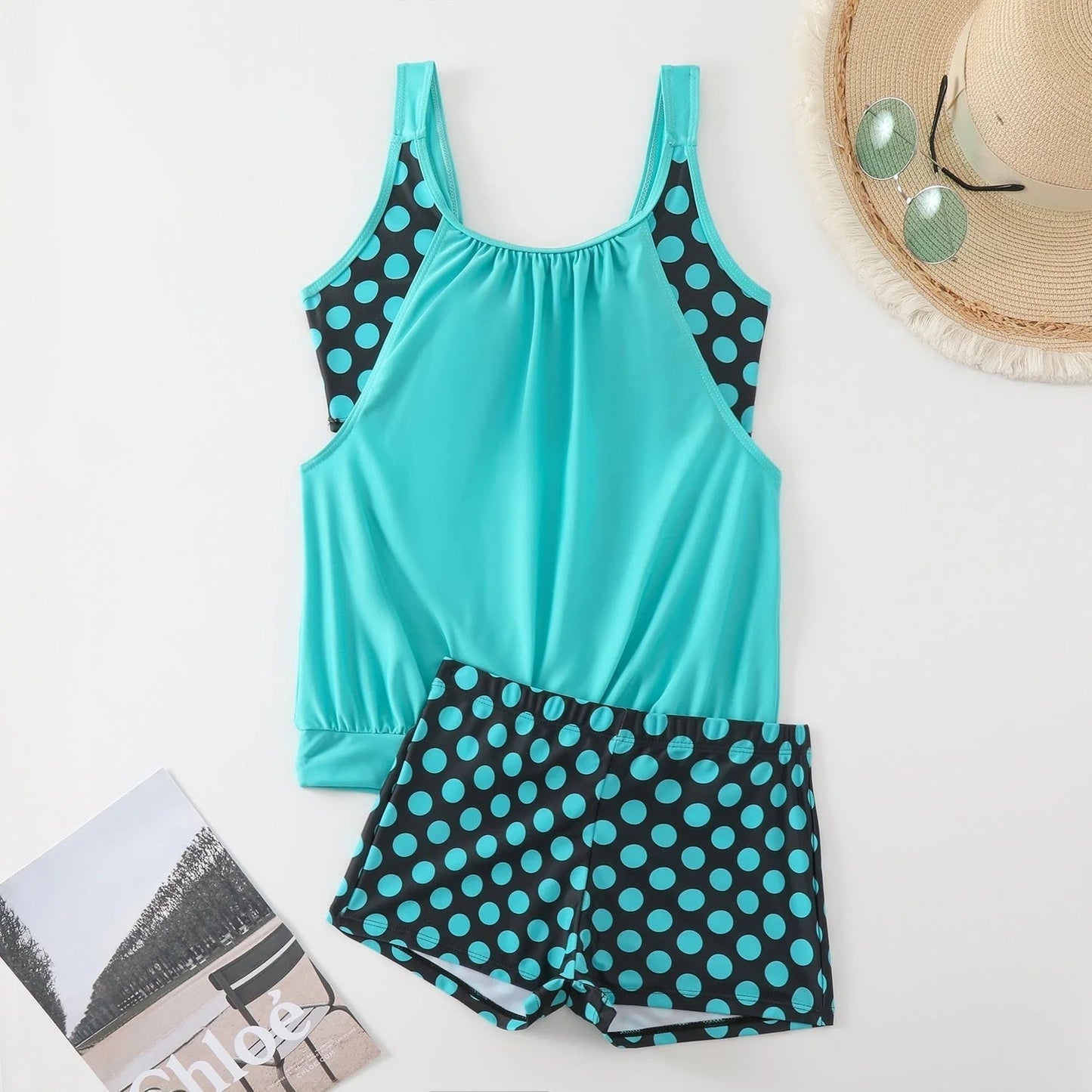 👙 Ženske dvodelne kopalke s pikami – Elegantne in udobne poletne obleke! Genfien