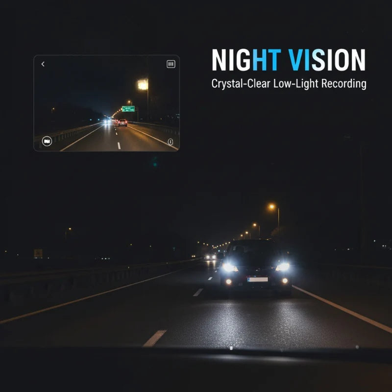 📷 Palubná kamera 1080P Full HD – Wi-Fi, nočné videnie a G-senzor | Autokamera, dôkaz pri nehode 🚗🌙📡
