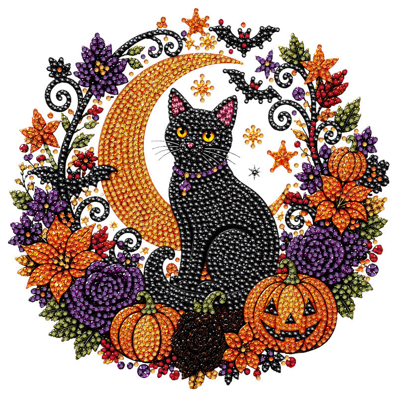 🎃Časovo obmedzená ponuka✨Sada jesenných tekvicových diamantových vencov – kompletná sada náradia na výrobu priesvitných ručne vyrobených ozdôb