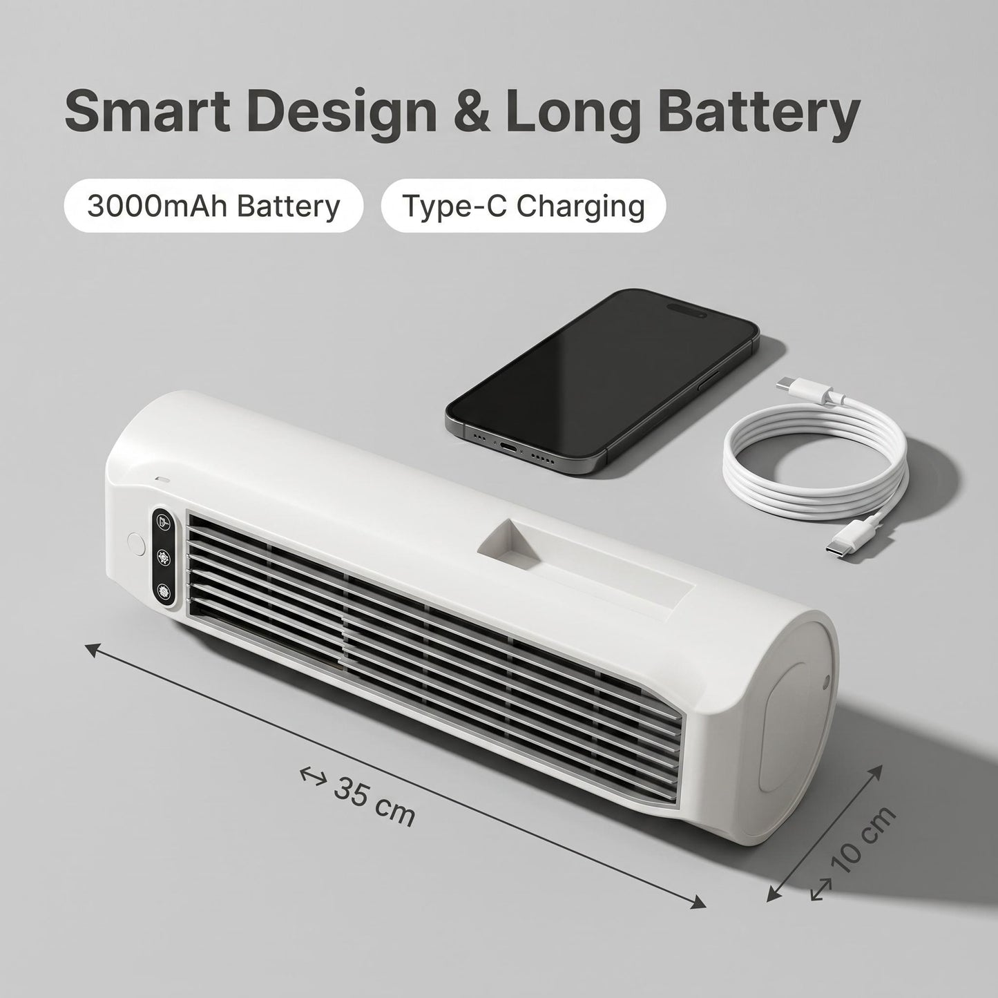Časovo obmedzená ponuka 🍳 3-v-1 bezlopatkový cirkulačný ventilátor | Chladivý účinok, určený pre kuchyňu 💨🏠