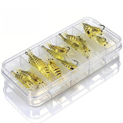 Sada mäkkých nástrah Bionic Shrimp na rybolov