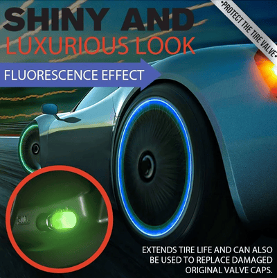 FLUORESCENČNÉ KRYTY VENTILOV PNEUMATÍK 🚗 🚗 🚗