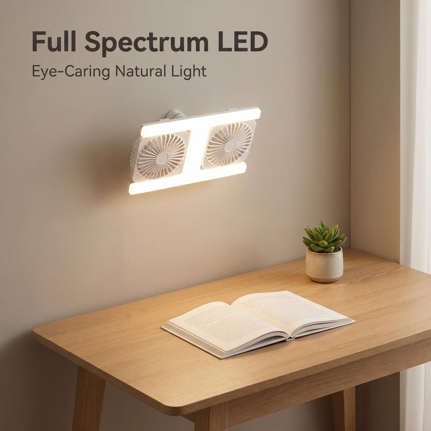 Moderný stropný ventilátor s osvetlením 2 v 1 s LED – s diaľkovým ovládaním ❄️🏠