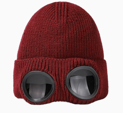 Pletena zimska kapa z vgrajenimi očali | WARM