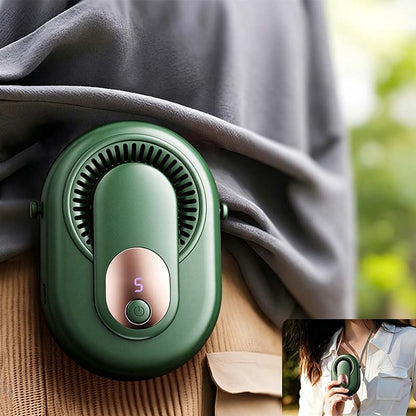💨Časovno omejen 50 % popust🔋 Prenosni ventilator za pas 4 v 1 s 5 nastavitvami hitrosti in digitalnim LED zaslonom za hlajenje