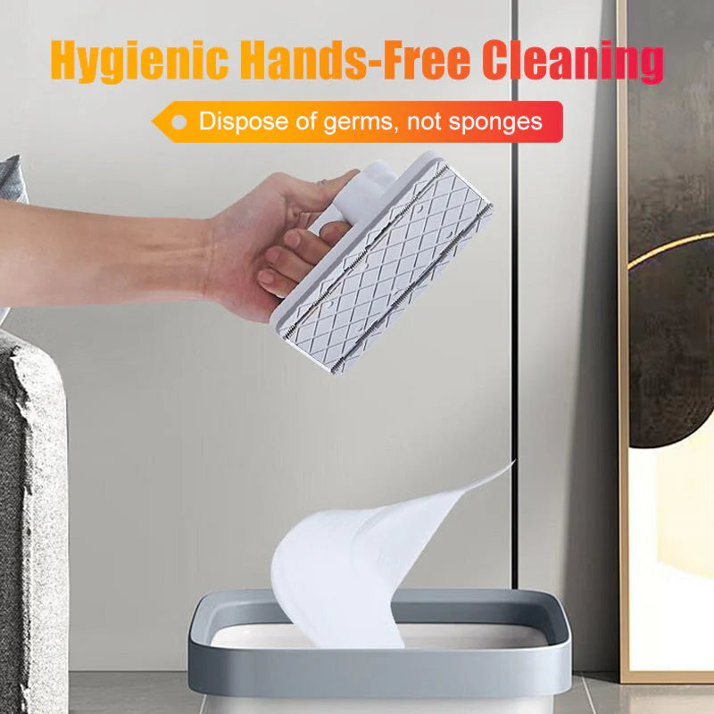🧼Mini mop na čistenie bez použitia rúk | Po utretí jednoducho vhoďte do vreckovky, už žiadne umývanie špinavých mopov🏡