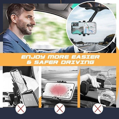 📢 Zľava 50%!! 🚗 Otočný a teleskopický držiak na telefón do auta – 🔄 Nastaviteľný držiak, 360° otáčanie, stabilný úchop, bezpečná jazda