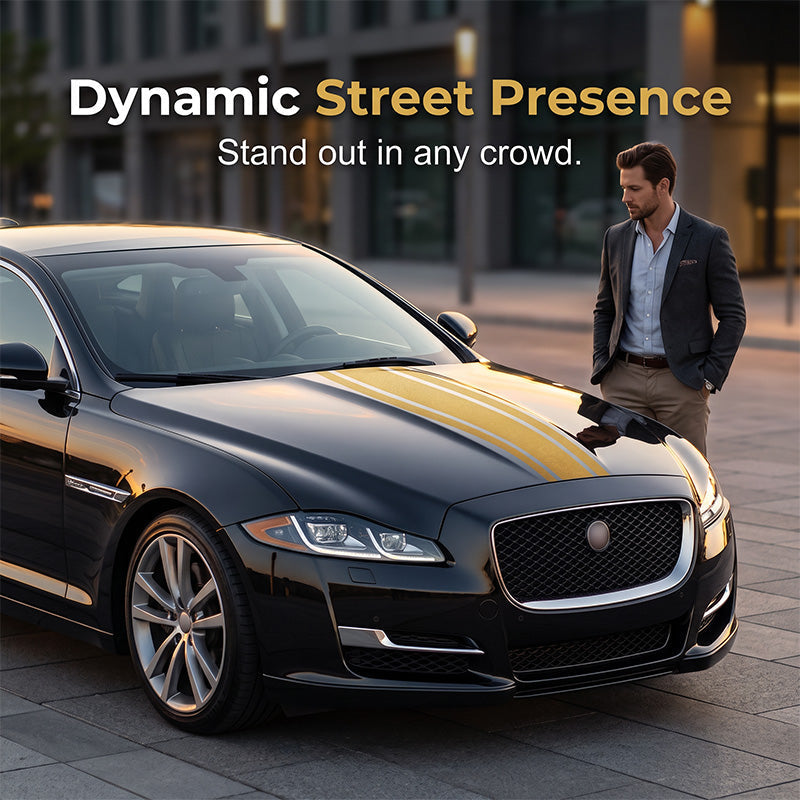 Časovo obmedzená 50% zľava 🚗 Univerzálne pretekárske nálepky na kapotu, viacfarebné nálepky na karosériu športového auta 🏁