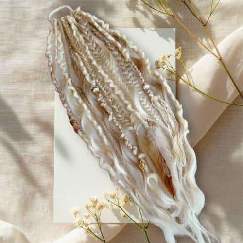 Rýchlo sa opotrebujúci festivalový účes s dredmi a konským chvostom