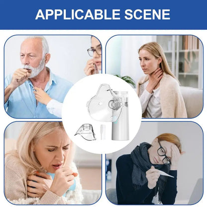 【💨 Ideálna voľba na zmiernenie kašľa alebo dýchavičnosti!】ClearFlow™ | Prenosný respiračný nebulizér