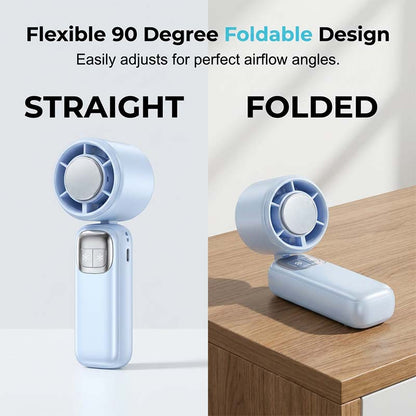 ❄️Skladací ventilátor 5 v 1 s polovodičovým chladením｜199 úrovní rýchlosti vetra, dlhá výdrž batérie, prenosný ventilátor na ľad✨