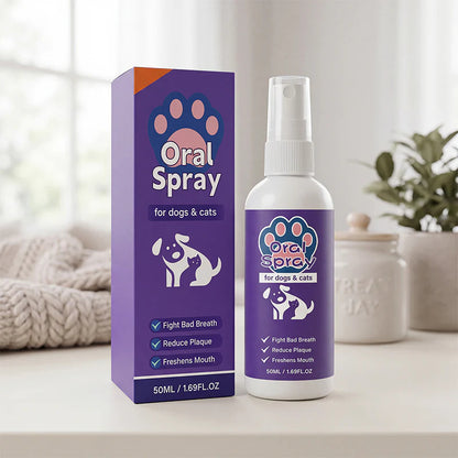 ✨Refreshing breath spray for cats and dogs｜Eliminates odors and promotes oral hygiene🐶🐱