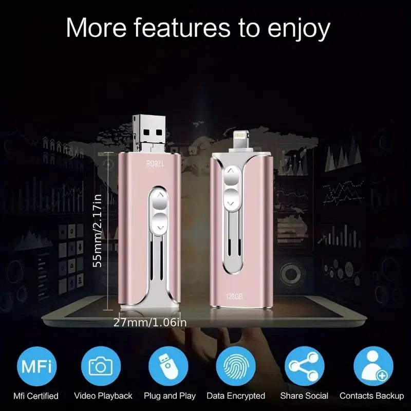 FileNest 4-in-1 USB External Memory Storage