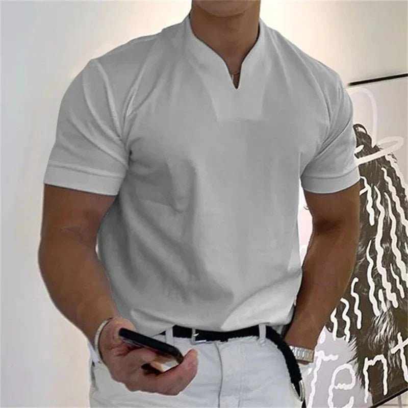 👕Pánske elegantné krátke rukávy fitness tričko