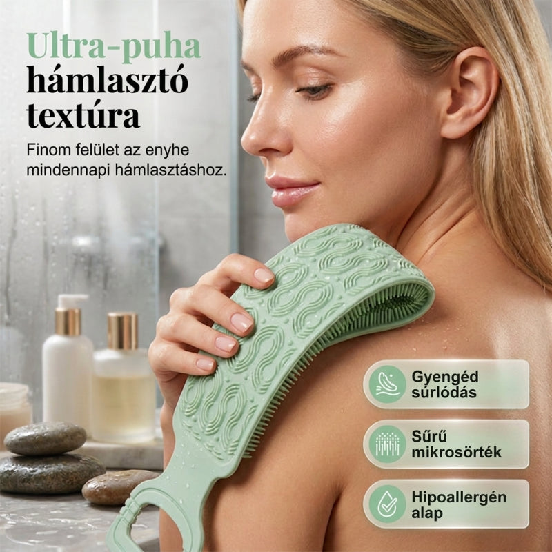 Dvostranska silikonska trak za umivanje hrbta | KELVO