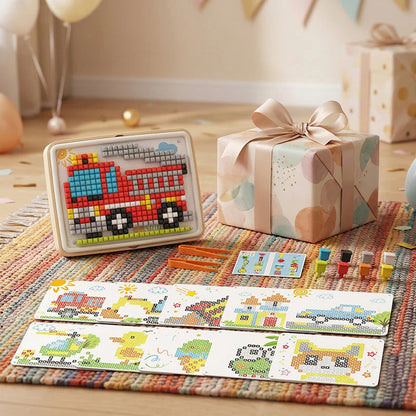 🍄🎨Detské puzzle s hubami a kolíkmi - hračka pre rané vzdelávanie a rozvoj praktických zručností