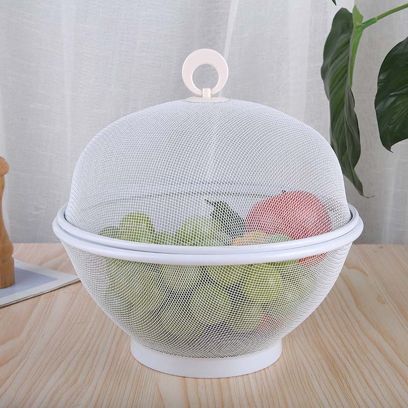 🧺 ČASOVO OBMEDZENÁ AKCIA 🍇 Uzavretý košík na ovocie s vekom – priedušná sieťovina, odkvapkávacia funkcia ✨