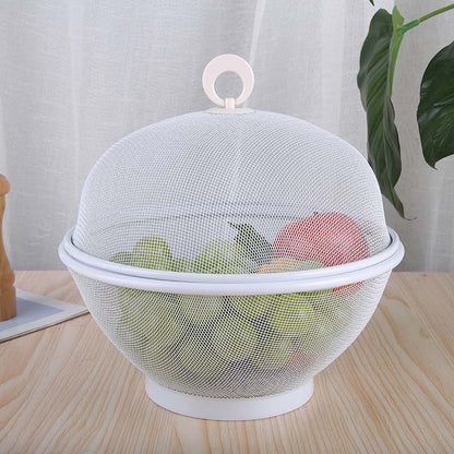 🧺 ČASOVO OBMEDZENÁ AKCIA 🍇 Uzavretý košík na ovocie s vekom – priedušná sieťovina, odkvapkávacia funkcia ✨