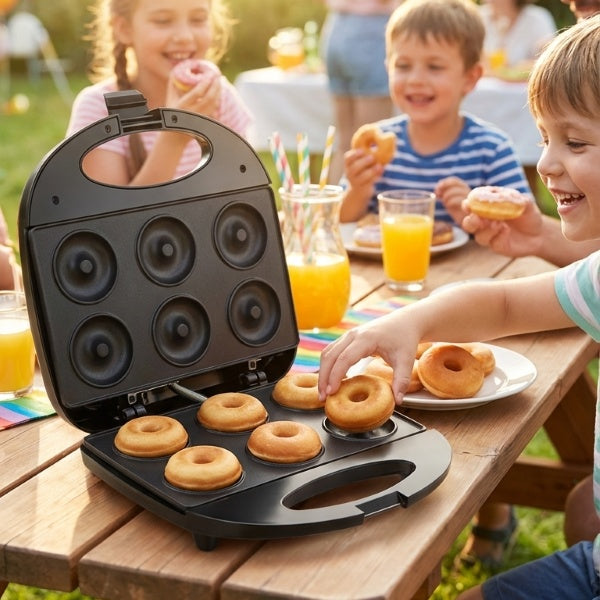 🍩Časovo obmedzená zľava 50 %⏱3-minútový rýchlopečiaci mini strojček na šišky, obojstranný ohrev, nevyhnutnosť pre domáce pečenie s deťmi