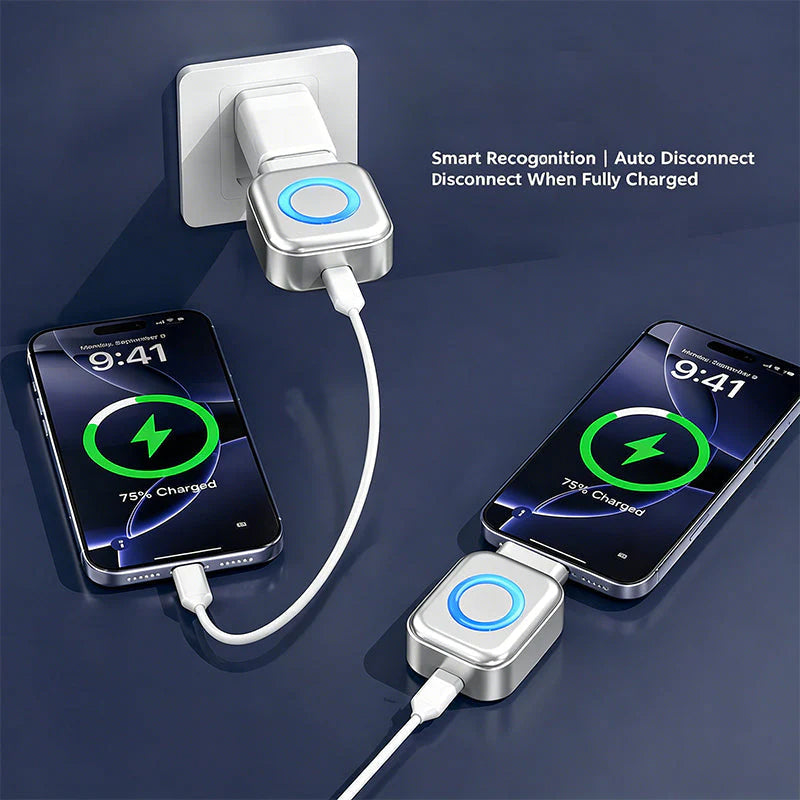 ⚡🛡️140W Smart Auto Cut-off Fast Charger | AI Full-Charge Auto Power Off, Universal Type-C Plug & Play, Save €34