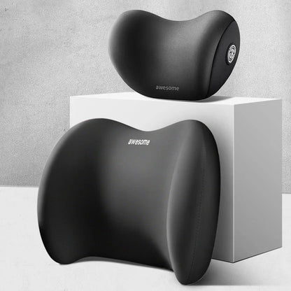 🚗💆Ergonomická opora krku a bedrovej chrbtice z pamäťovej peny | Zmierňuje bolesť z dlhého sedenia alebo jazdy, skvelý dvojúčelový produkt na použitie v aute aj v kancelárii | Špeciálna ponuka s maximálnou hodnotou!