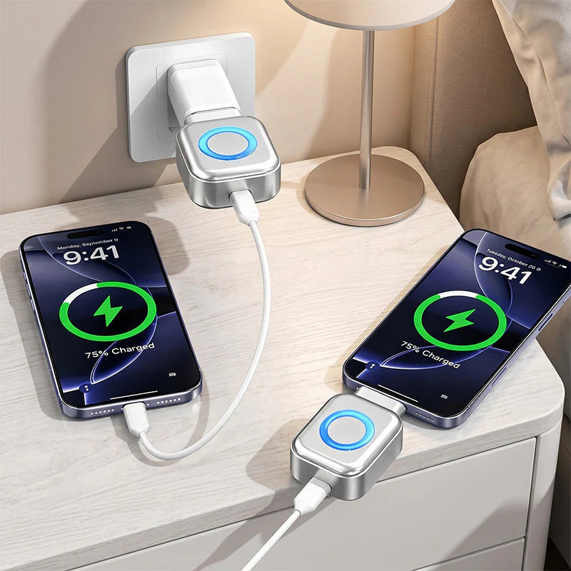 ⚡🛡️140W Smart Auto Cut-off Fast Charger | AI Full-Charge Auto Power Off, Universal Type-C Plug & Play, Save €34