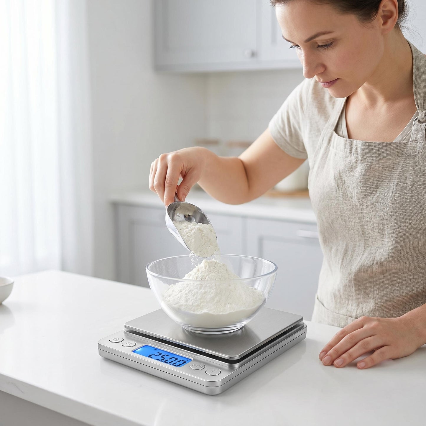 🧁3 kg vysoko presná kuchynská váha｜Tarovanie jedným tlačidlom a prepínanie viacerých jednotiek🥗