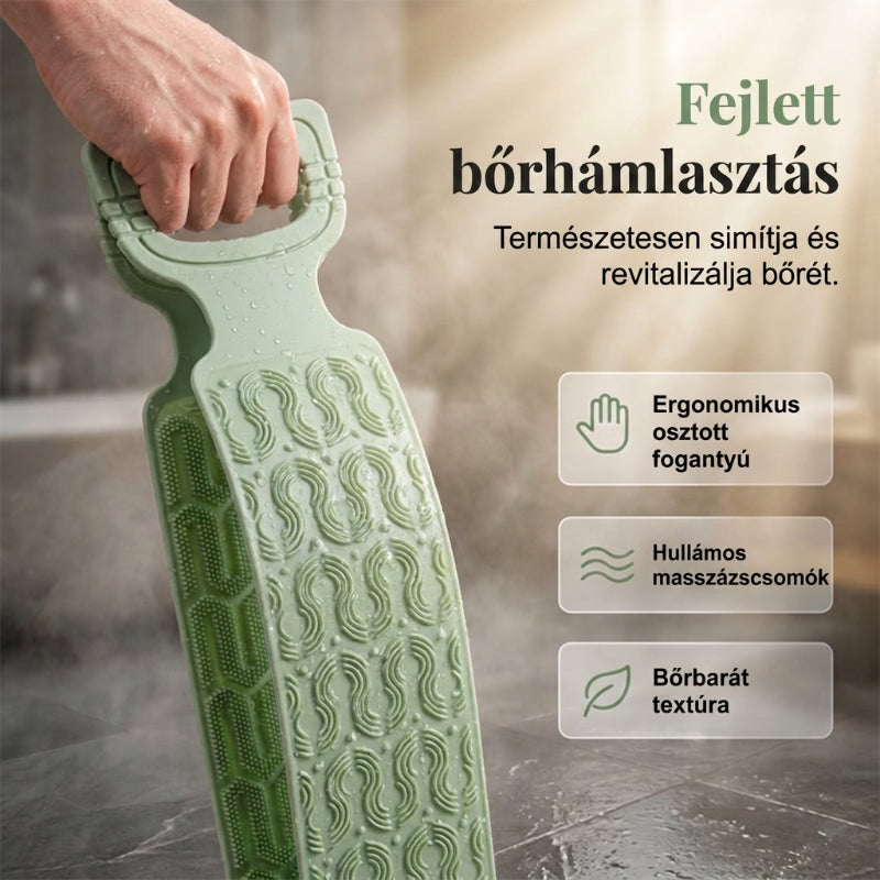 Dvostranska silikonska trak za umivanje hrbta | KELVO