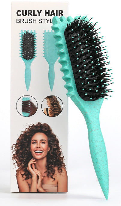 💇‍♀️Časovno omejena 50 % popusta🌊Glavnik za razvozlavanje in oblikovanje kodrastih las, primeren za mokro in suho uporabo, nežen do las.