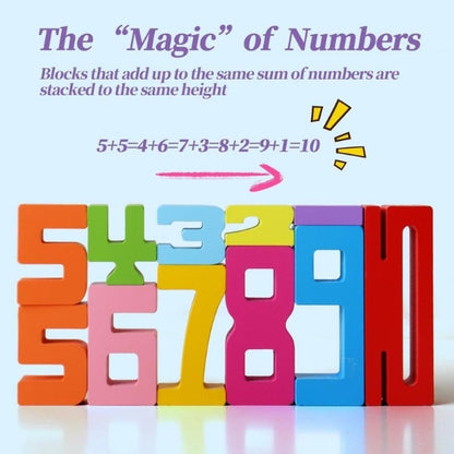 Leseni kocki s številkami Montessori | NUMBLOCK