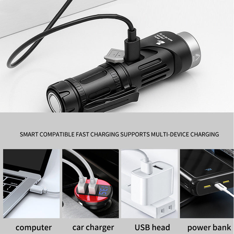 🔦🧲 Magnetické svietidlo 2 v 1 s viacerými režimami svietenia – skvelý pomocník pri opravách v exteriéri.