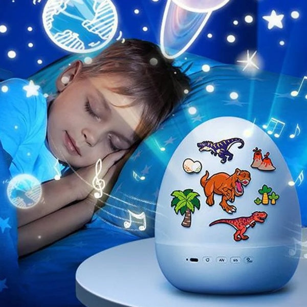 Časovno omejen 50 % popust 💤DINODREAM glasbeni projektor nočna lučka, dinozaver zvezdno nebo morska deklica sanjska pomoč pri spanju🌌
